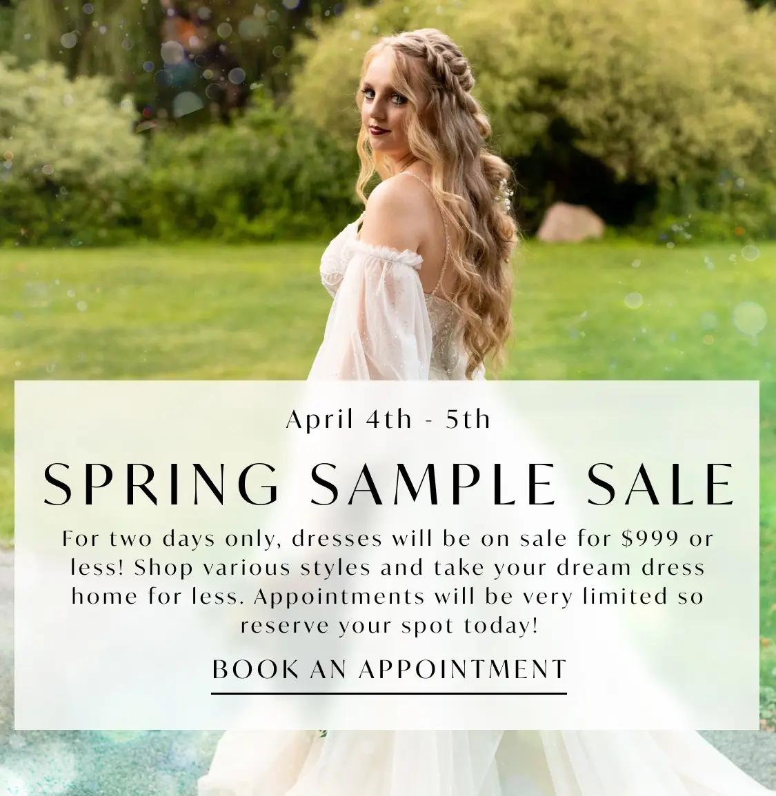 Spring Sample Sale Event mobile