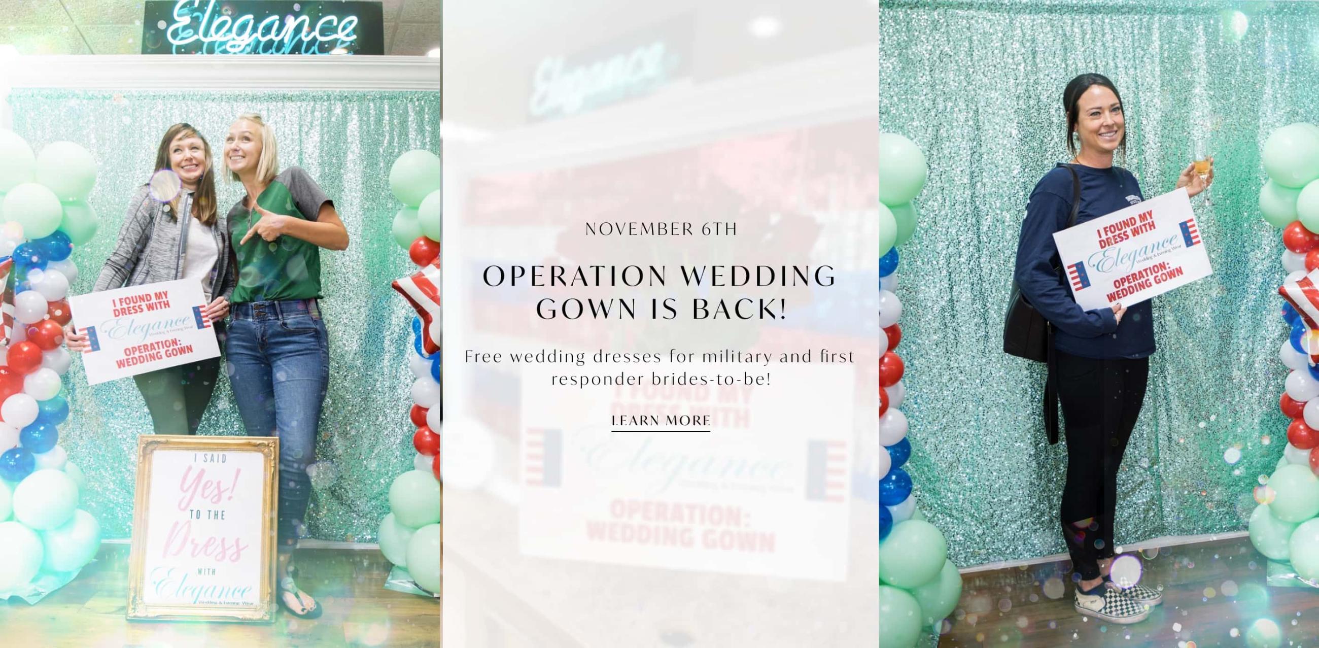 Operation Wedding is back 2024 banner for desktop