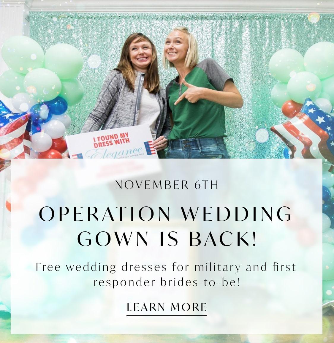 Operation Wedding is back 2024 banner for mobile