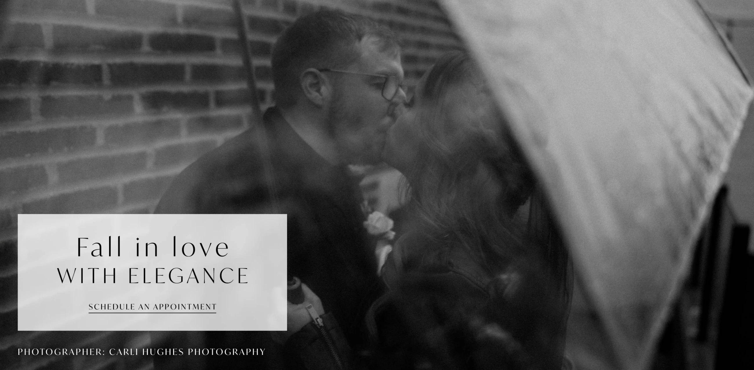 Fall in love with elegance desktop banner