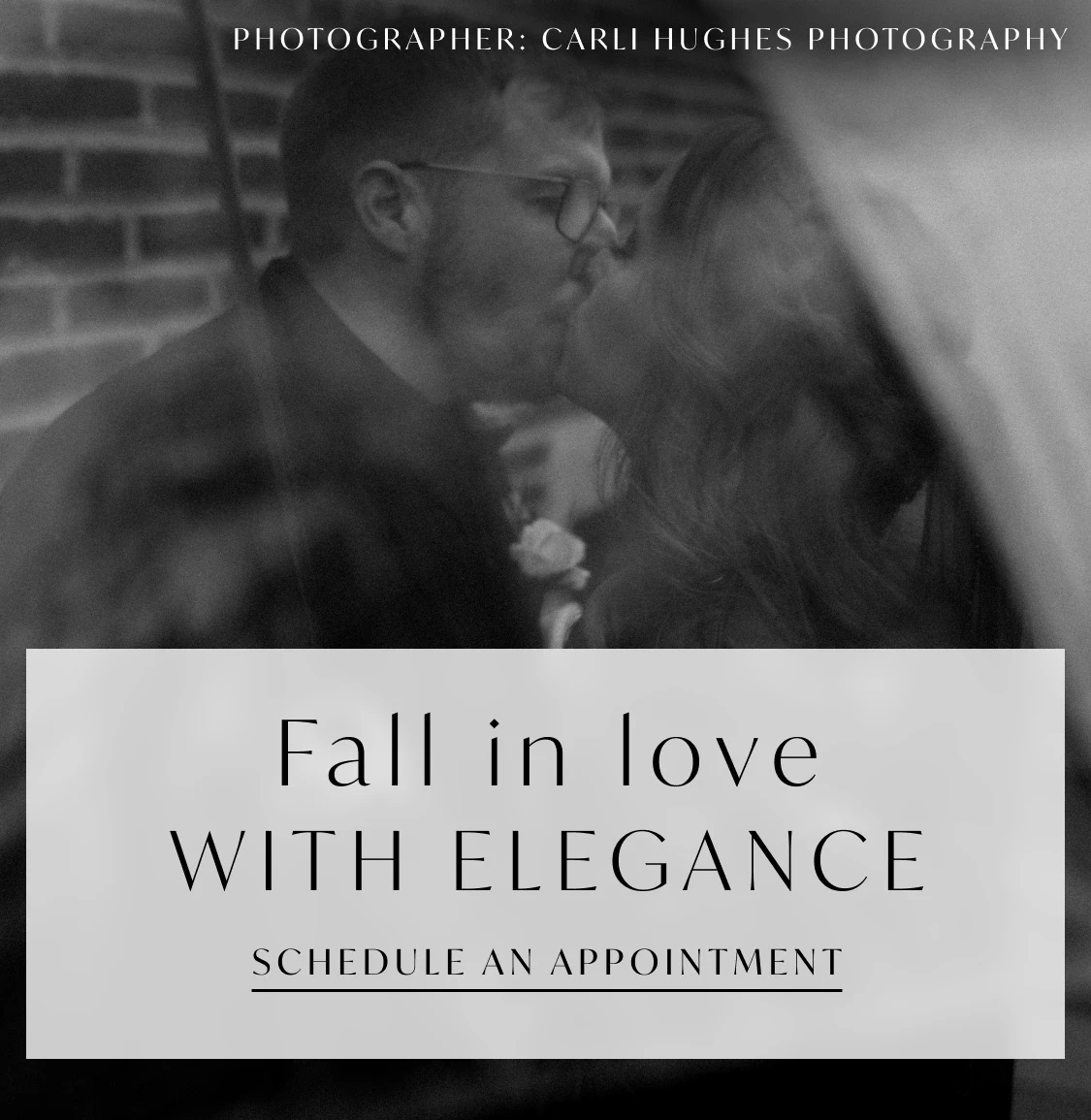 Fall in love with elegance mobile banner
